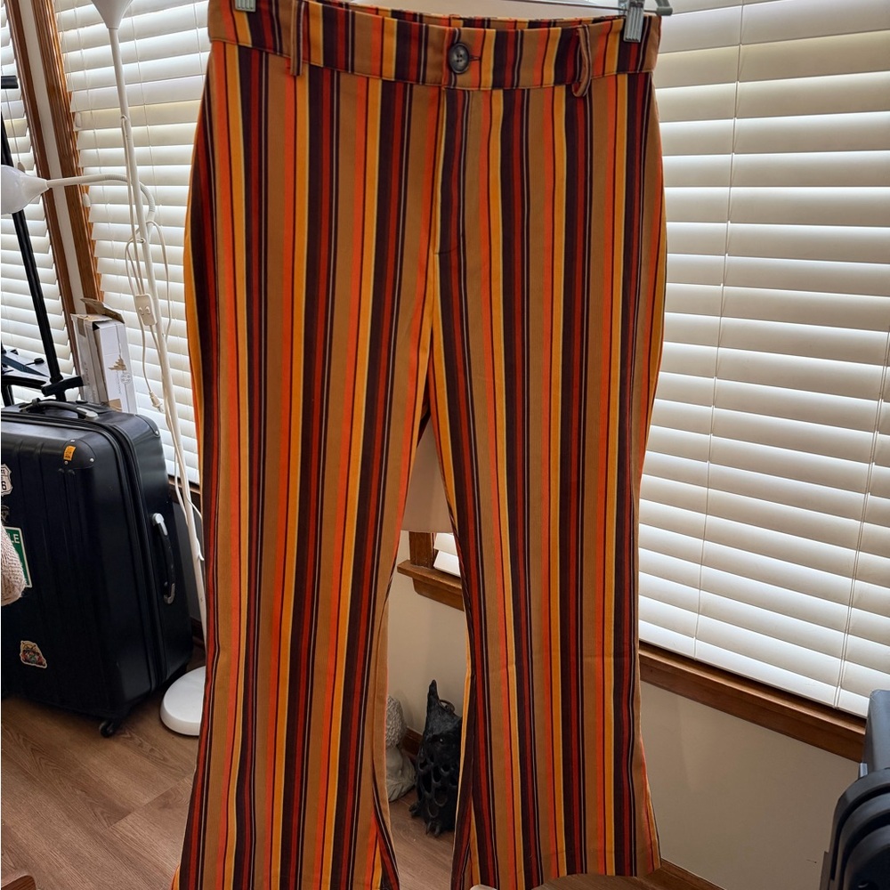 The Hippie Shake Groovy, Striped Flared, Pants